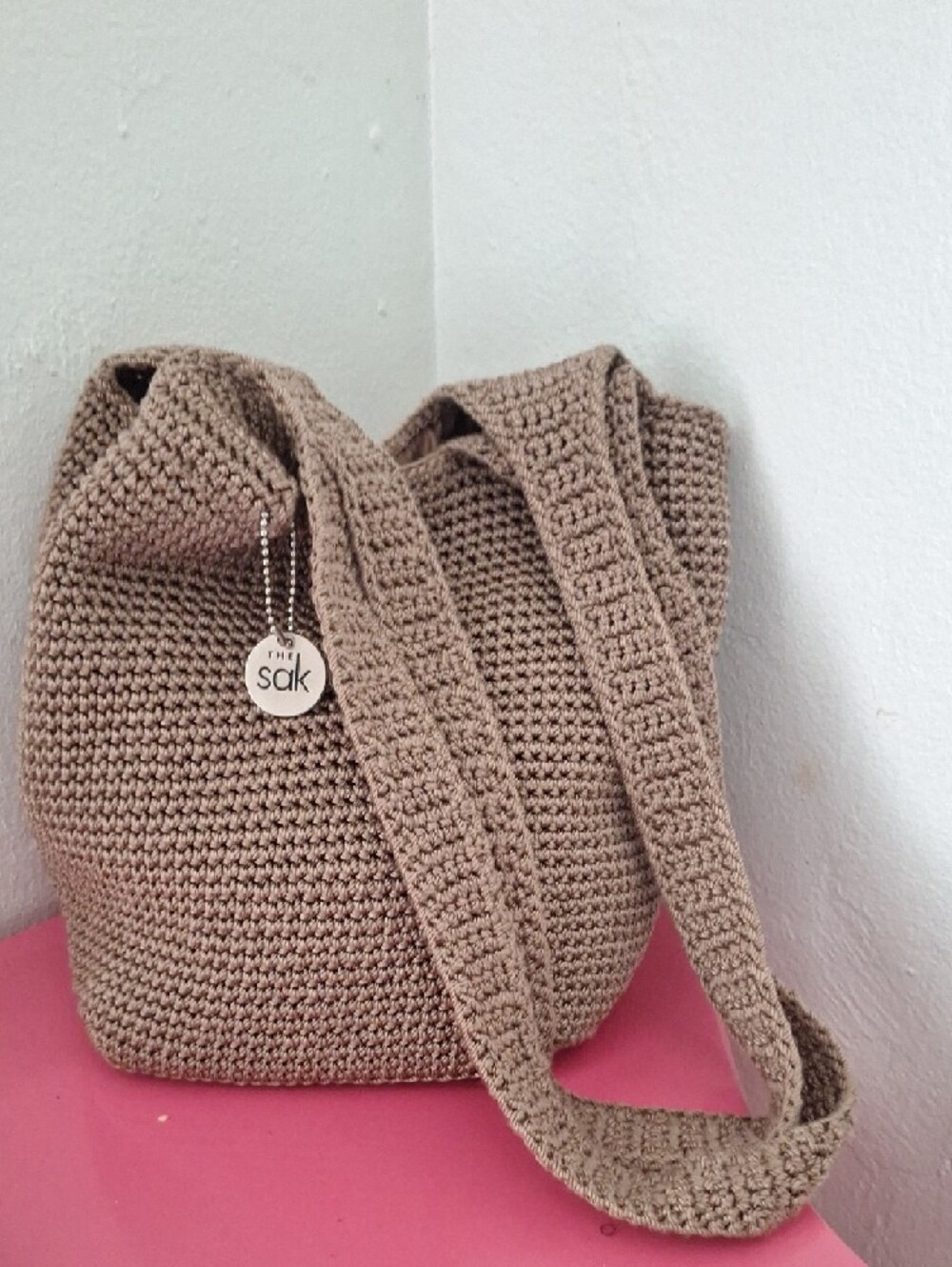 The Sak Hobo Women's Crochet Shoulder Bag 12" x 22"